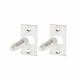 Door Hinge Bolt - 48 x 10mm - Satin Chrome - Pack of 2