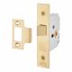 2677 Flat Pattern Bolt Through Mortice Latch - 65mm Case - 44mm Backset - Polished Brass