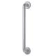 Satin Aluminium 19mm D-Bar Door Pull Handle on Rose - Screw Fix - 300mm Centres