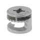 Rimless Cam Connector - 15mm Min Panel Thickness - Zinc Plated - Pack of 50