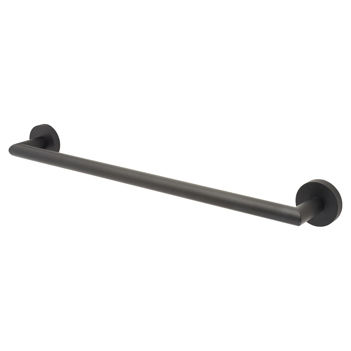 Knurled Towel Rail - 500 x 70 x 57mm - Matt Black