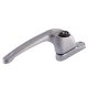 uPVC/Timber Maxim Espagnolette Locking Multipoint Window Handle - Left Hand - Satin Chrome