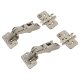 CLIP Top Cabinet Hinge Pack & 0mm Mounting Plate - 170° - Sprung - Overlay - Zinc Plated - Pair