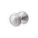 Satin Chrome Lined Mortice Door Knob - 65mm Rose Diameter