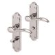 Polished Chrome Scroll Bathroom Door Handles - Madrid Range - 180 x 45mm