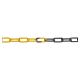 Welded Steel Chain - 6 x 42mm - 10m Length - Yellow/Black