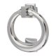 Ring Door Knocker - Polished Chrome - Square - 115 x 100mm