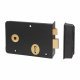 1439 Scotch Rim Lock - 155 x 106mm - Left Hand - Black