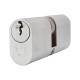 5 Pin 70mm Oval Double Cylinder - 35 + 35mm - Satin Chrome - Keyed to Differ