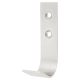Flat Single Coat Hook - 70 x 20 x 40mm - Satin Stainless Steel
