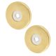 PVD Brass Rose Set for 19mm Door Pull Handles - 52 x 6mm