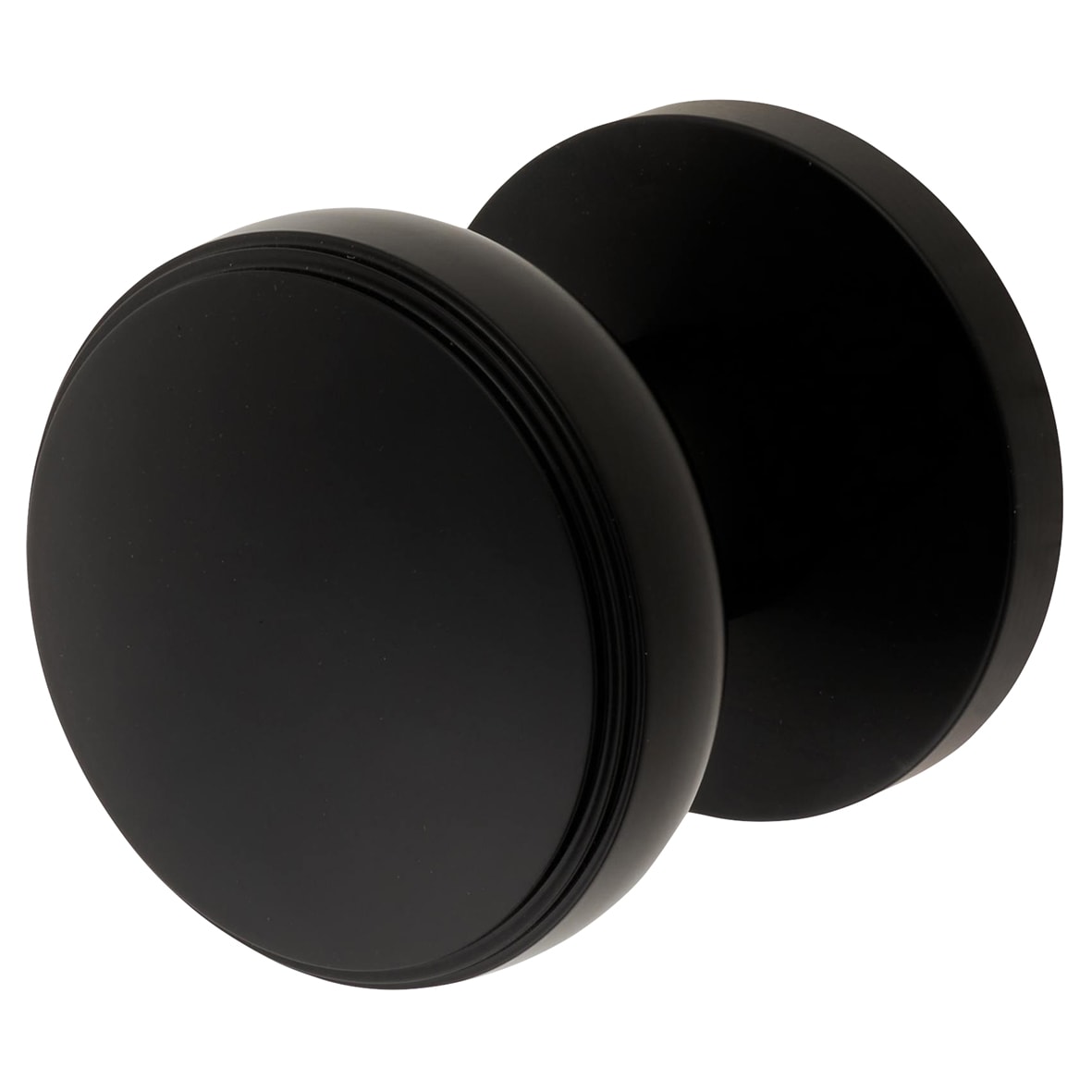 Matt Black Classic Mortice Door Knob - 60mm Rose Diameter