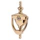 AR727K Traditional Urn Door Knocker With Viewer - Polished Brass - 151 x 76mm