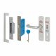 RADAR Lockset - 50mm Backset - 78mm Case - Left Hand - Satin Anodised Aluminium