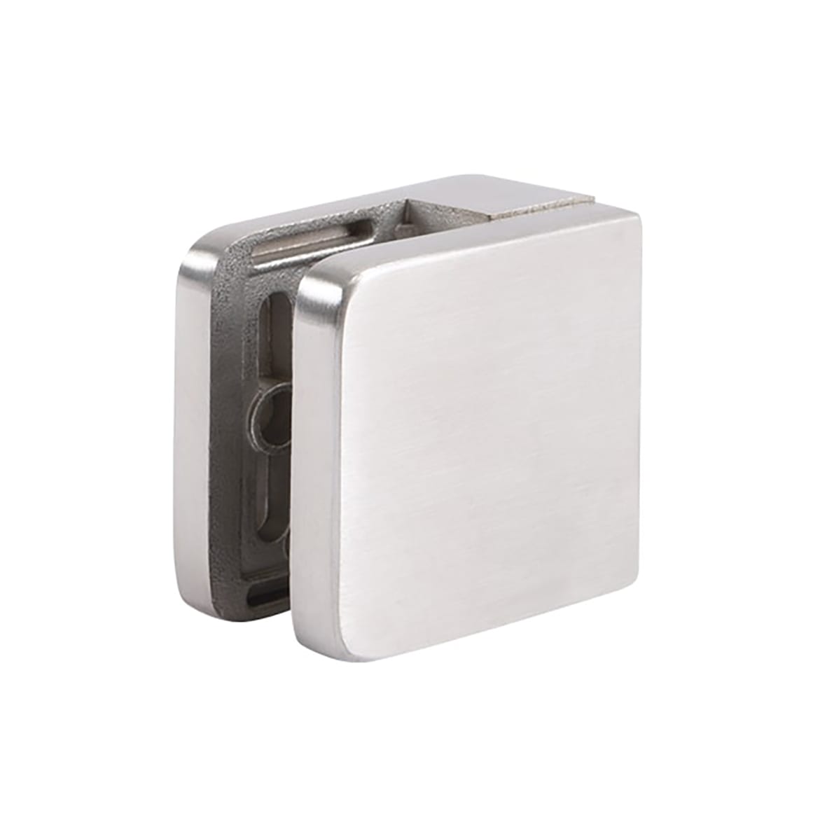 Square Balustrade Clamp - 45 x 45mm - Stainless Steel Effect - Pack of 4