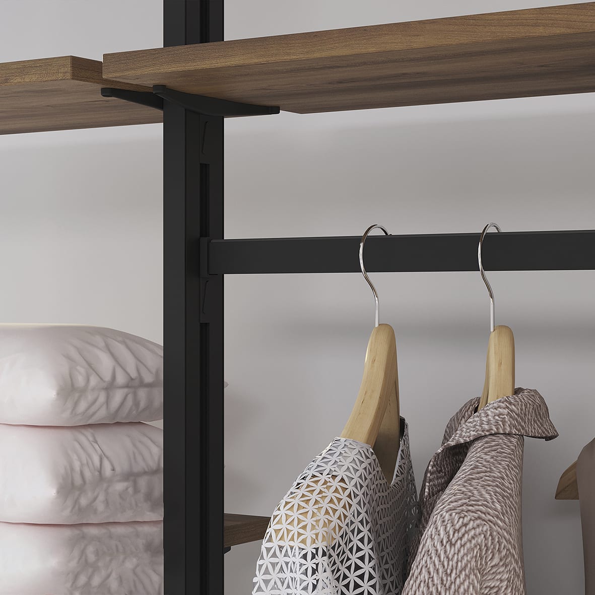 Zero Hanging Rail - 2350mm Length - Black