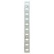 Flat Bookcase Strip - 1829 x 19mm - Bright Zinc Plated