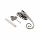 Monkey Tail Espagnolette Casement Window Handle - Left Hand - Pewter