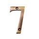 Marcus 76mm Screw Fix Door Numeral - 7 - Antique Brass