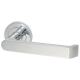 Brass Polished Chrome Door Handles on Round Rose - Concept Range