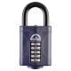 Combination All Weather Padlock - 60mm Body - 33 x 28mm Shackle - Blue