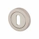 Escutcheon - 50mm Diameter - Keyhole - Polished Chrome
