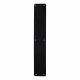 Plastic Plain Finger Plate - 450 x 75 x 1.5mm - Black