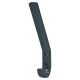 AR617A Nylon Single Hat & Coat Hook Face Fix - 164 x 20 x 35mm - Anthracite Grey