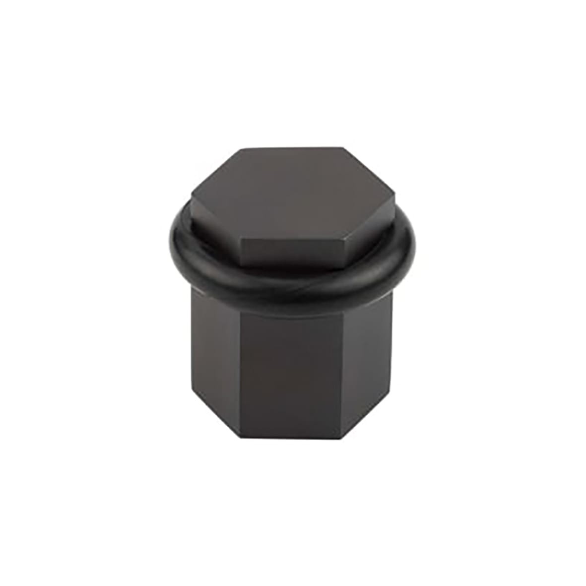Hexagonal Floor Door Stop - 40 x 38mm - Dark Bronze