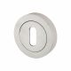 Escutcheon - 50mm Diameter - Keyhole - Polished Chrome