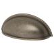 Millard Cabinet Cup Handle - 76mm Centres - Antique Brass