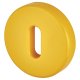 Nylon Escutcheon - 52mm Diameter - Keyhole - Golden Yellow - Pair