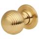 Beehive Ball Cabinet Knob - 25mm Diameter - Polished Brass
