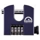 Security Combination Padlock - 65mm Body - 15 x 20 x 75mm Shackle - Blue