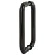 Ebony Black Nylon D-Bar Door Pull Handles - Back to Back - 300mm c/c