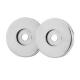 Polished Stainless Steel Rose Set for 19mm Door Pull Handless - 52 x 6mm