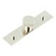 Wenlock Knurled Round Cabinet Knob on Plain Backplate - 30mm Diameter - Polished Nickel