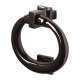 Ring Door Knocker - Black Nickel - Square - 107 x 77mm