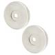 Satin Stainless Steel Rose Set for 22mm Door Pull Handless - 52 x 6mm