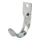 Metal Garage and Shed Storage Hook - 55mm Depth - Zinc Plated - Pack of 2