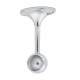 19mm Hanging Rail End Bracket - Polished Chrome - Pack of 2
