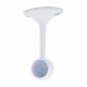 19mm Hanging Rail End Bracket - White - Pack of 2