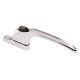 uPVC/Timber Maxim Inline Espagnolette Locking Multipoint Window Handle - Dual - Bright Chrome