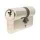 5 Pin 70mm Euro Double Cylinder - 30 + 40mm - Polished Nickel - Keyed to Differ