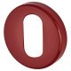 Nylon Escutcheon - 52mm Diameter - Oval - Rouge Red - Pair