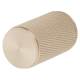 Knurled Cylinder Cabinet Knob - 18mm Diameter - Satin Nickel