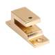Replacement Casement Window Fastener Hook Plate - Polished Brass
