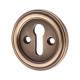 Parisian Escutcheon - 42mm Diameter - Keyhole - Antique Brass