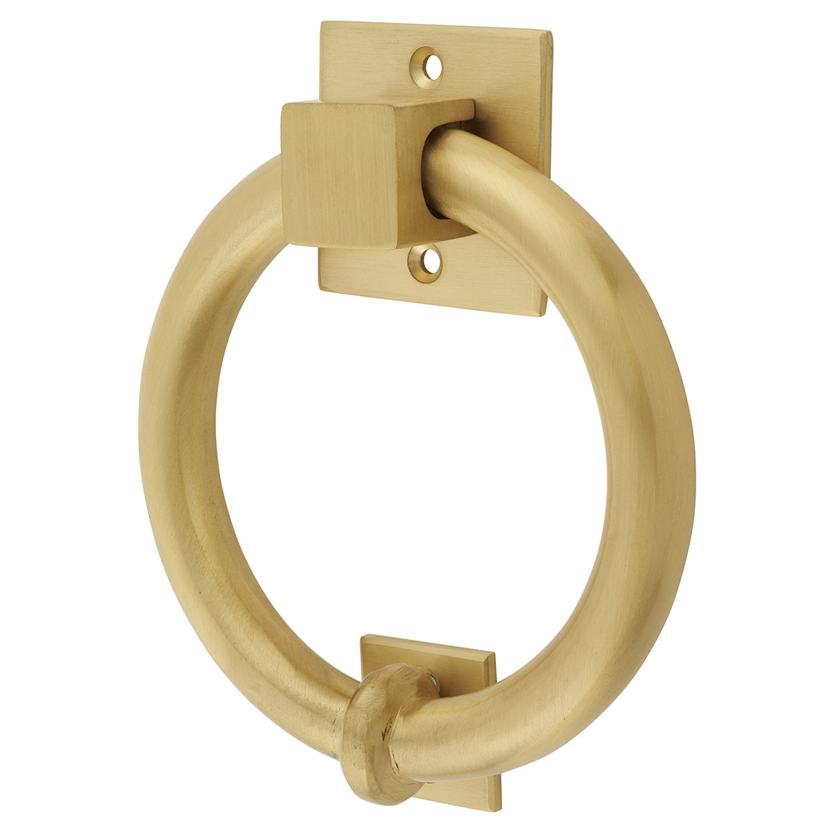 Ring Door Knocker - Satin Brass - 140 x 120mm