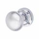 Polished Chrome Victorian Mortice Door Knob - 57mm Rose Diameter